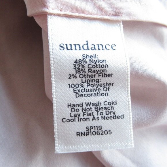 Sundance Top M Medium Lace Flutter Short Sleeve Boho Peasant - Picture 6 of 6